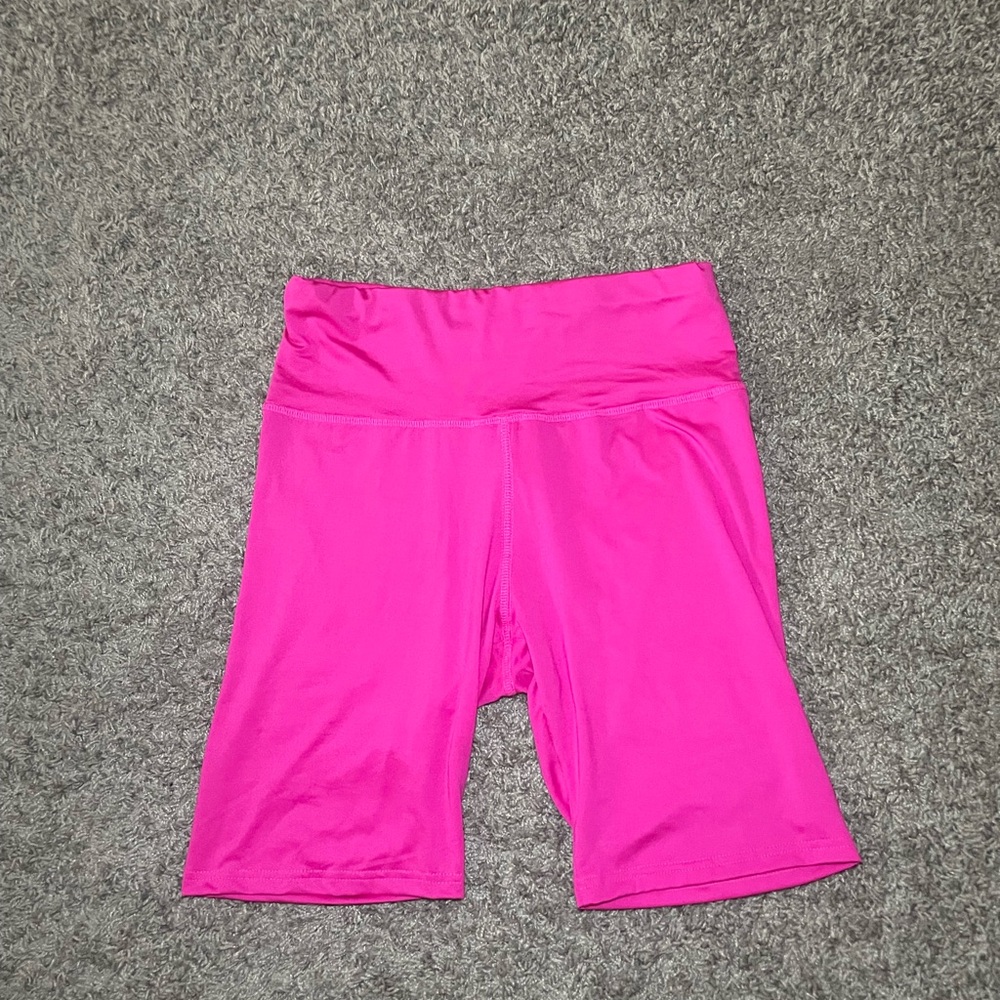 SHEIN Vibrant Pink Bike Shorts
